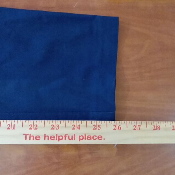 Mario Serrani Italy Dress Pants Women's Size 10 Dark Blue Faux Pockets Cropped - Picture 11 of 16